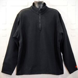 Wrangler FR Flame Resistant 1/4 Zip Pullover Jacket Sweatshirt CAT2 2112 Black